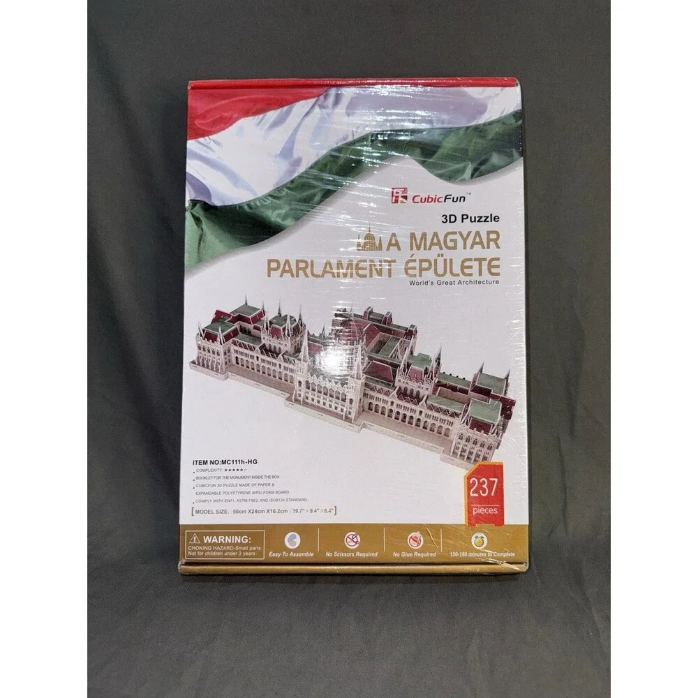 Brand New Cubic Fun 3D Puzzle Hungarian Parliament Building NIB 237 PCS Sealed